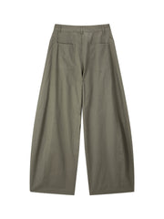 Women's Casual Cargo-Style Curved-Leg Pants