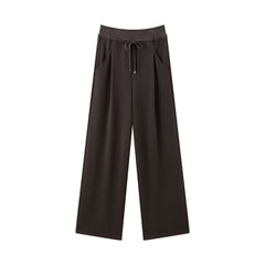Women's Casual Elastic-Waist Relaxed Knit Sweatpants