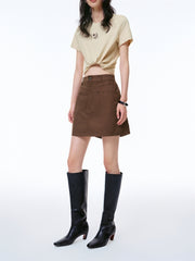 Women's Cotton Utility Mini Skort