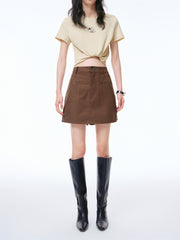 Women's Cotton Utility Mini Skort