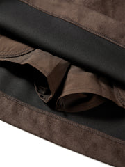 Women's Faux Suede A-Line Mini Skirt