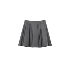 Women's High-Waist Pleated Mini Skirt