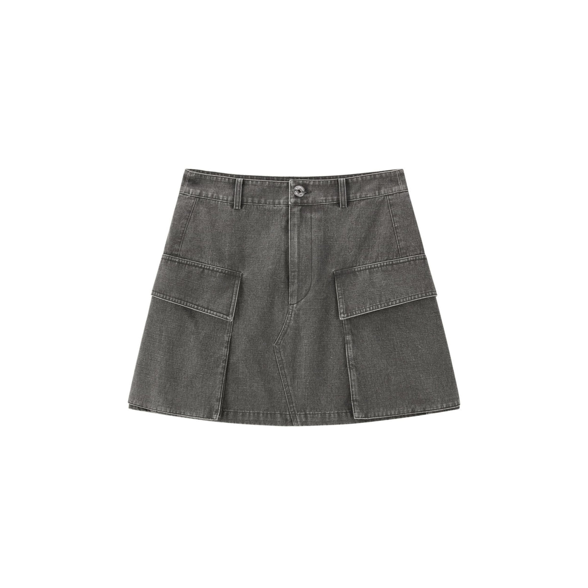 Women's Cargo-Style Denim Skirt
