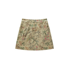 Women's Casual Hand-Drawn Graffiti A-Line Mini Skirt