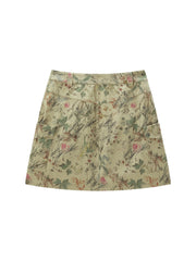 Women's Casual Hand-Drawn Graffiti A-Line Mini Skirt
