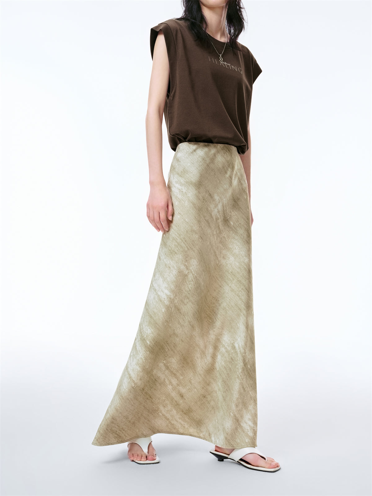 Women's Printed High-Waisted Mermaid Skirt