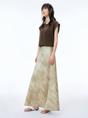 Women's Printed High-Waisted Mermaid Skirt