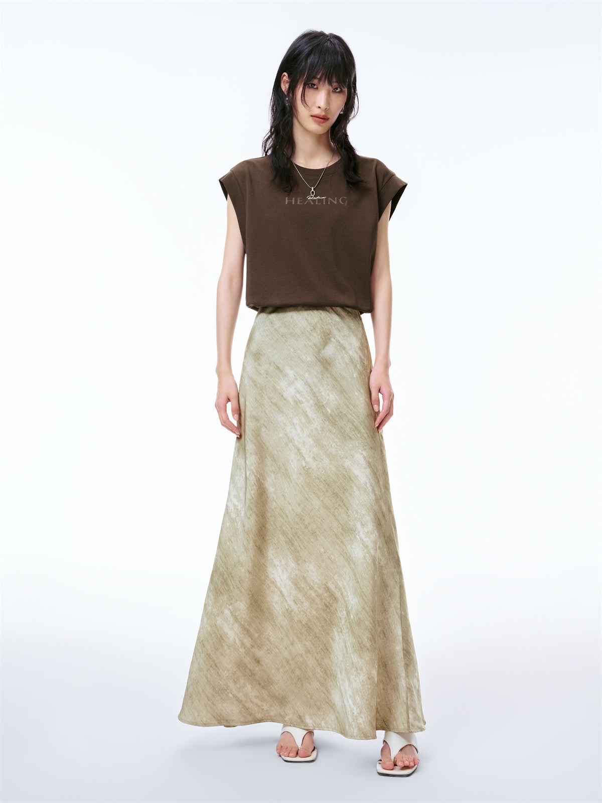 Women's Printed High-Waisted Mermaid Skirt