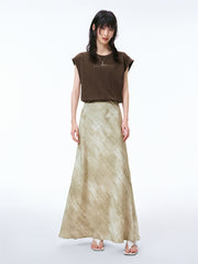 Women's Printed High-Waisted Mermaid Skirt