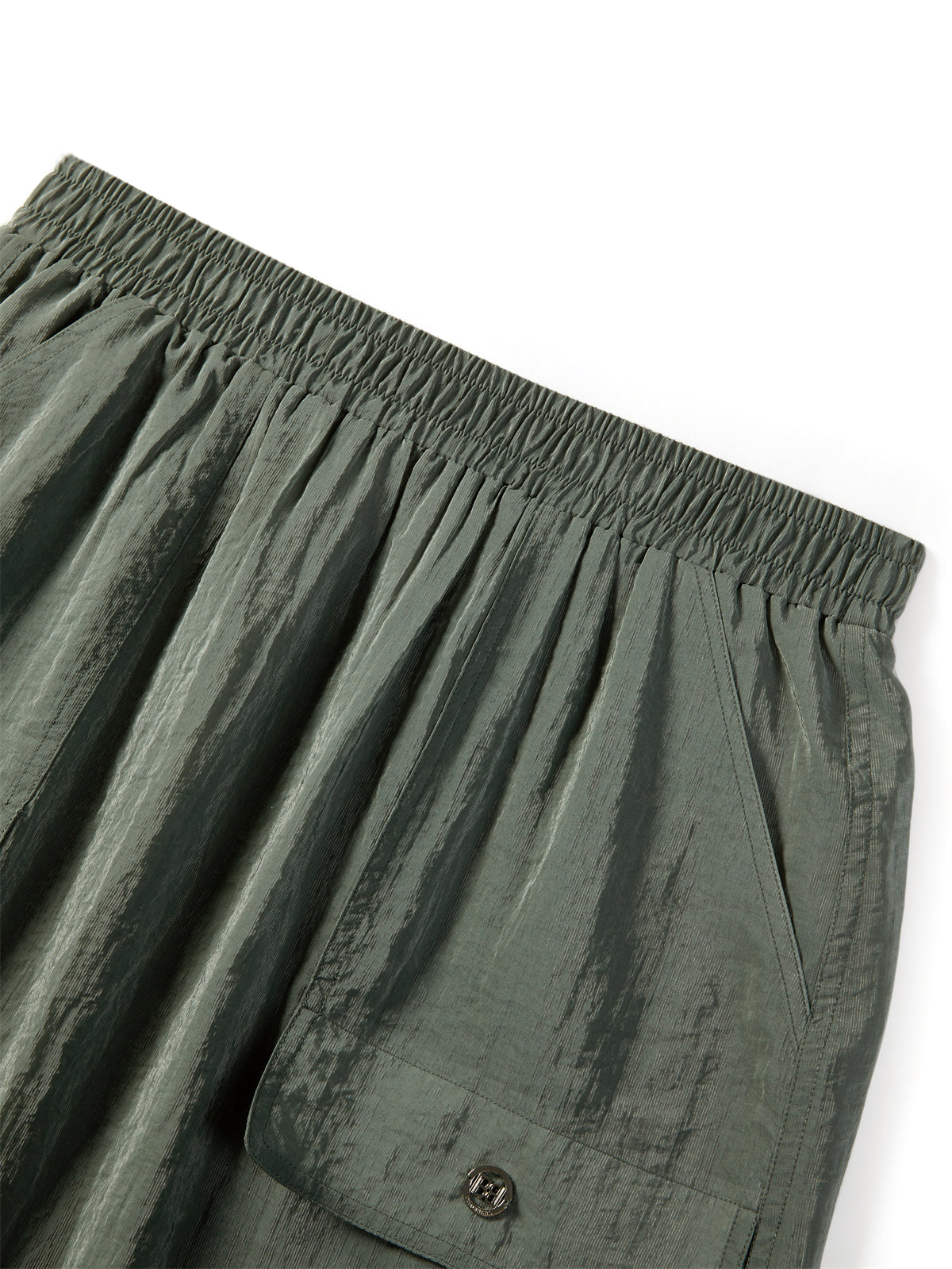 Women's High-Waisted Acetate Utility Skirt