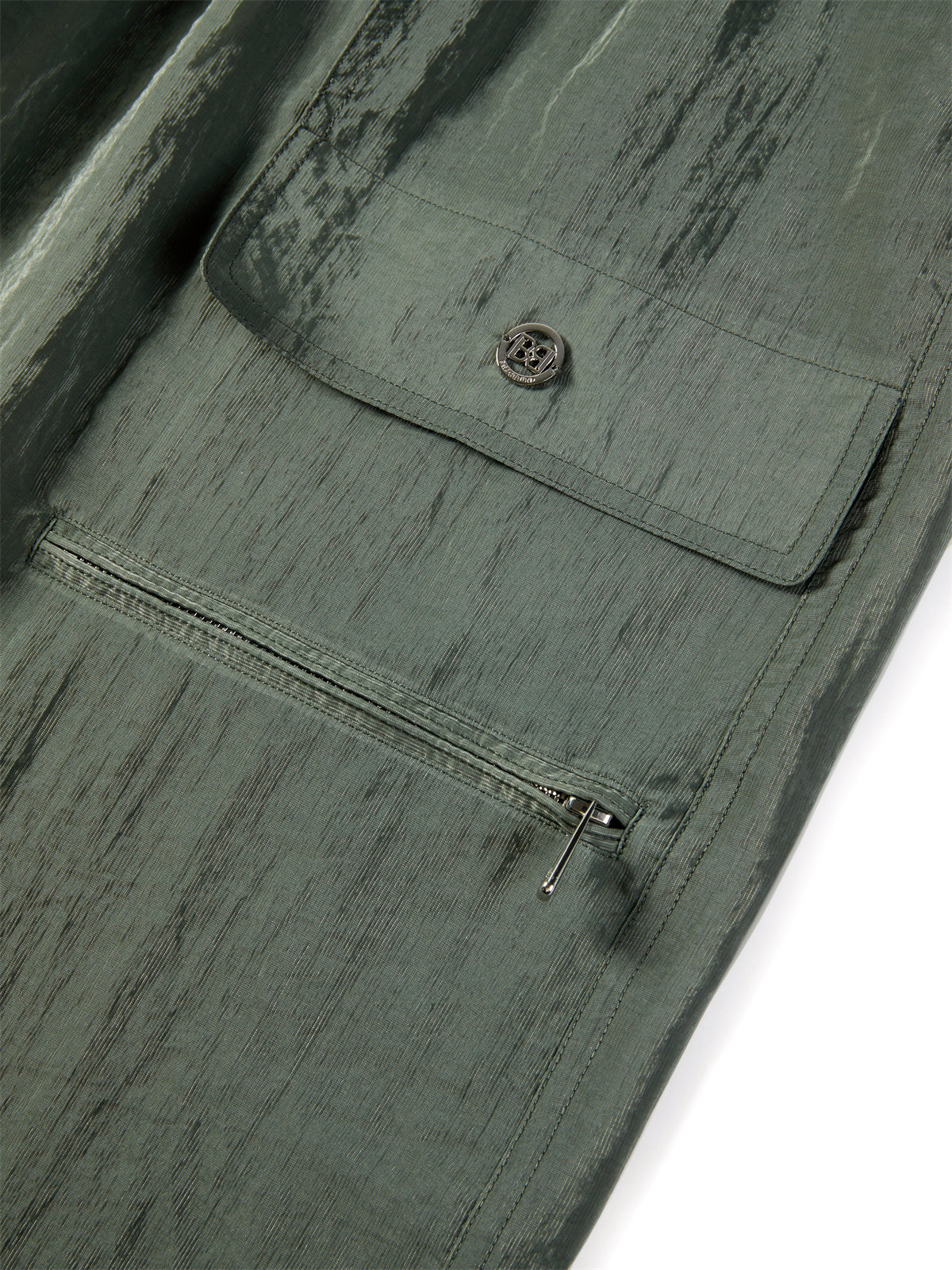 Women's High-Waisted Acetate Utility Skirt