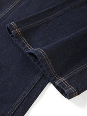 Women's Loose-Fit Fleece-Lined Wide-Leg Jeans