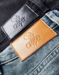 Women's Loose-Fit Fleece-Lined Wide-Leg Jeans