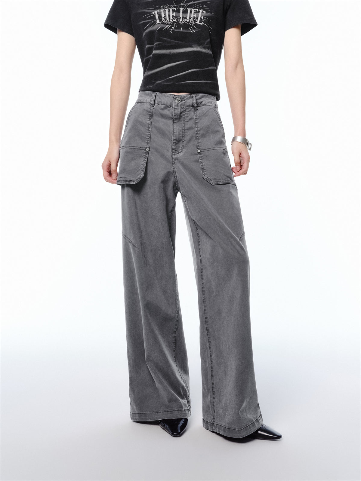 Women's Utility Floor-Length Straight-Leg Jeans