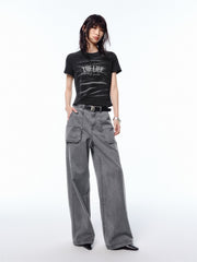 *US Final Sale* Women's Utility Floor-Length Straight-Leg Jeans