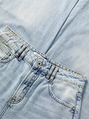 Women's Distressed Straight-Leg Jeans