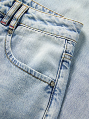 Women's Distressed Straight-Leg Jeans
