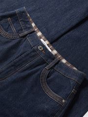 Women's Straight-Leg Jeans with Hem Panel
