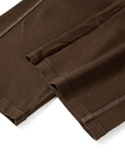 Women's Contrast-Stitched Straight-Leg Denim Shorts