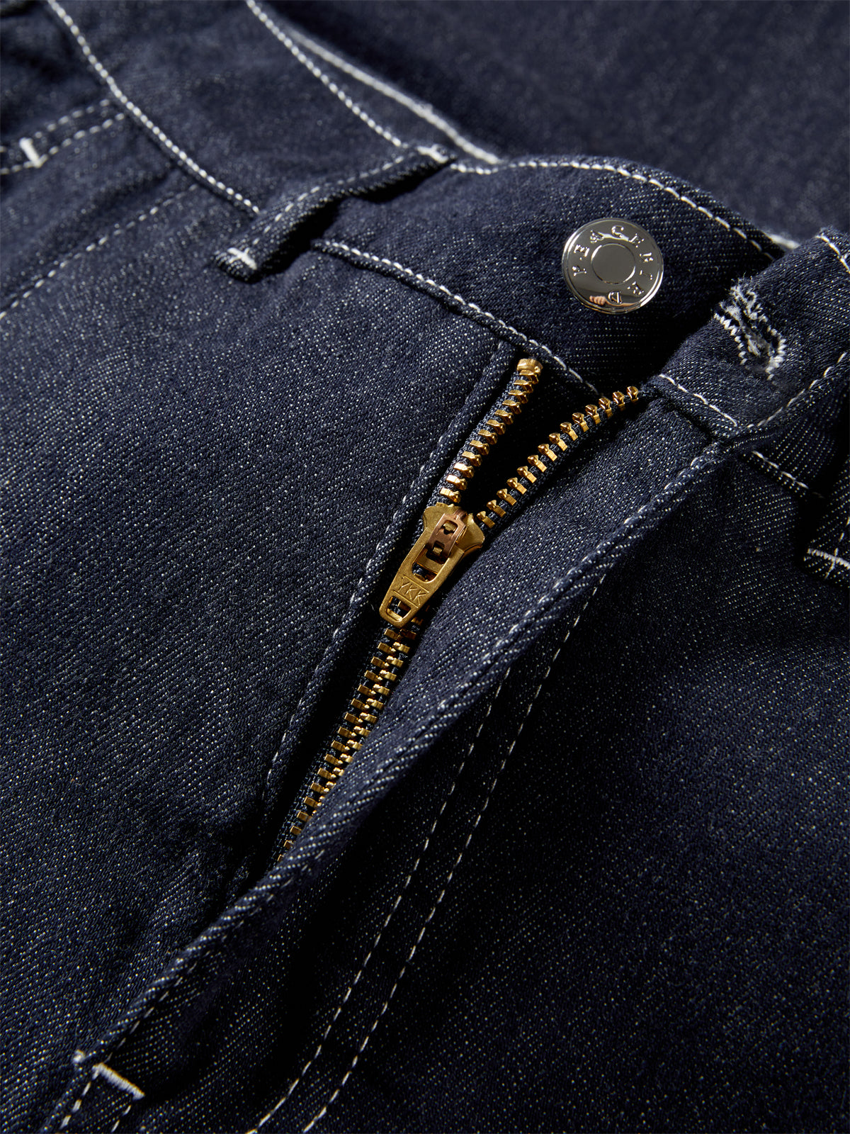 Women's Contrast-Stitched Wide-Leg Jeans