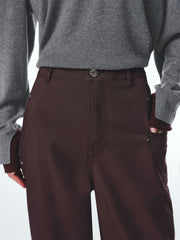Women's Sateen Wide-Leg Utility Jeans