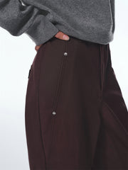 Women's Sateen Wide-Leg Utility Jeans