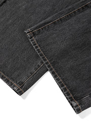 Women's High-Waist Ombre Splatter Wide-Leg Jeans