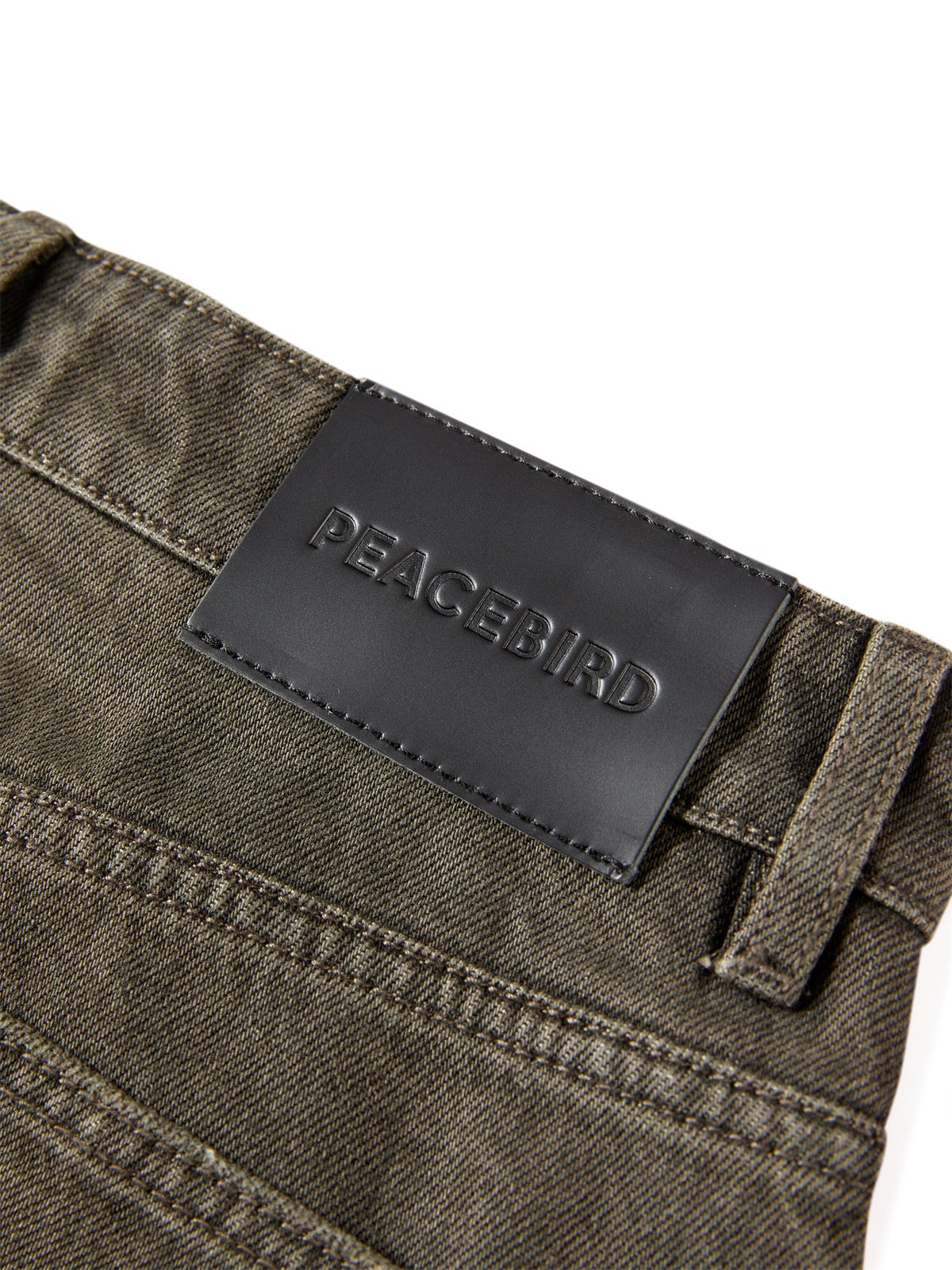 Women's Distressed Wide-Leg Jeans with Whiskering