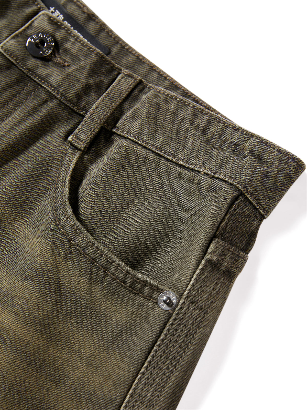 Women's Distressed Wide-Leg Jeans with Whiskering