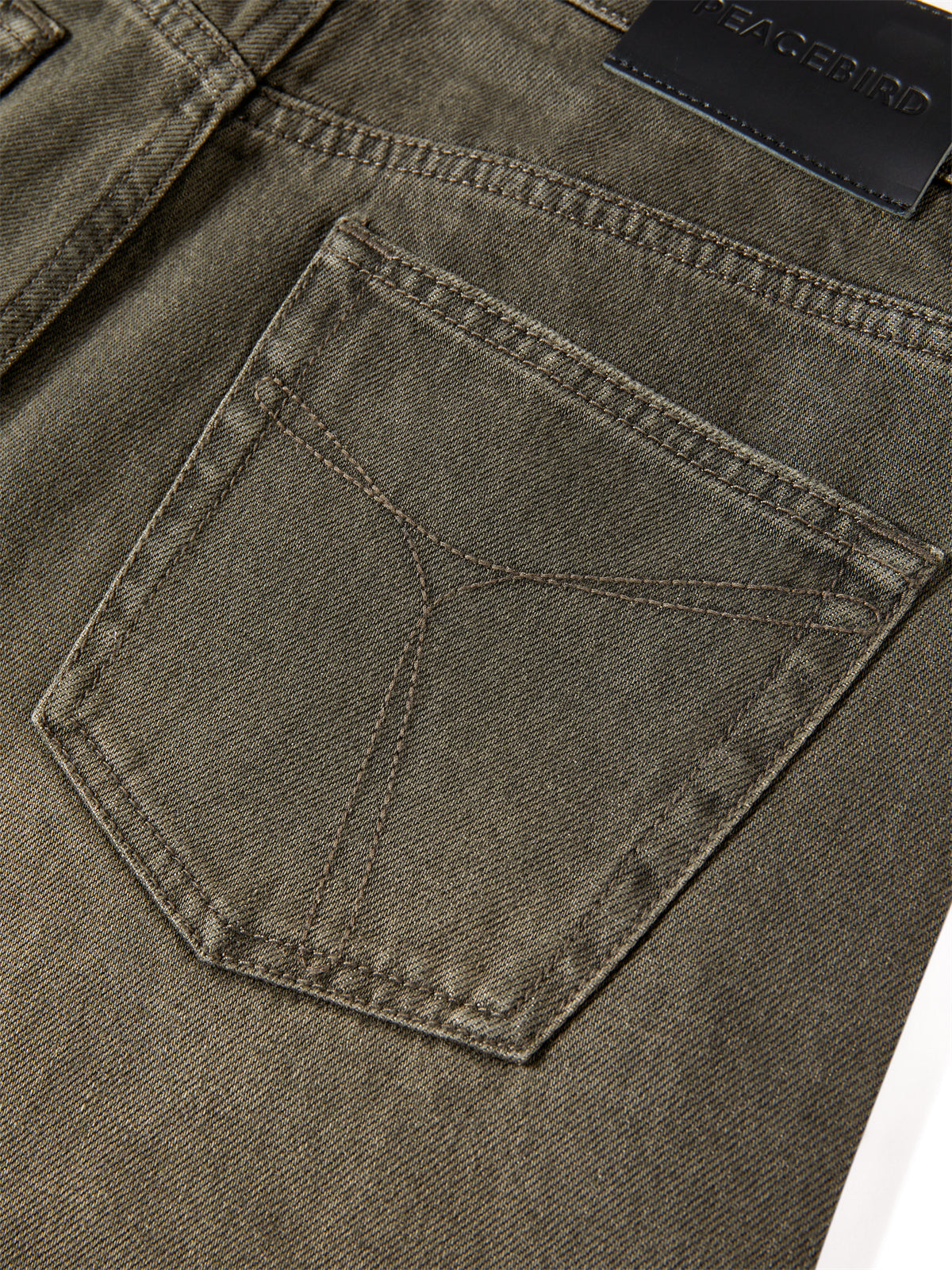 Women's Distressed Wide-Leg Jeans with Whiskering