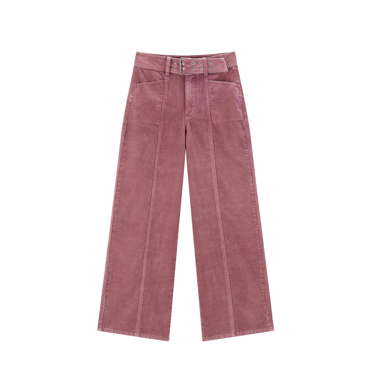 Women's Casual Cotton Corduroy Wide-Leg Jeans