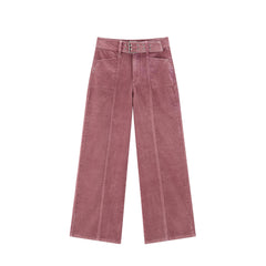 Women's Casual Cotton Corduroy Wide-Leg Jeans
