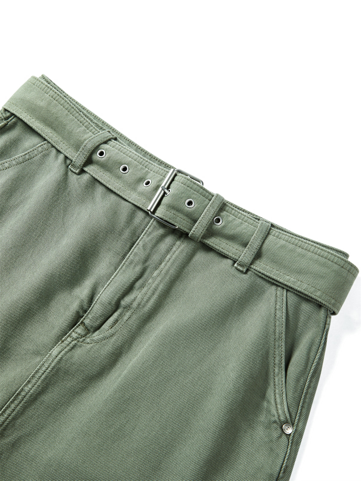 Women's High-Waisted Cotton Denim Shorts