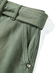 Women's High-Waisted Cotton Denim Shorts