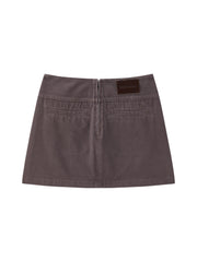 Women's Casual Corset-Waist Denim Mini Skirt