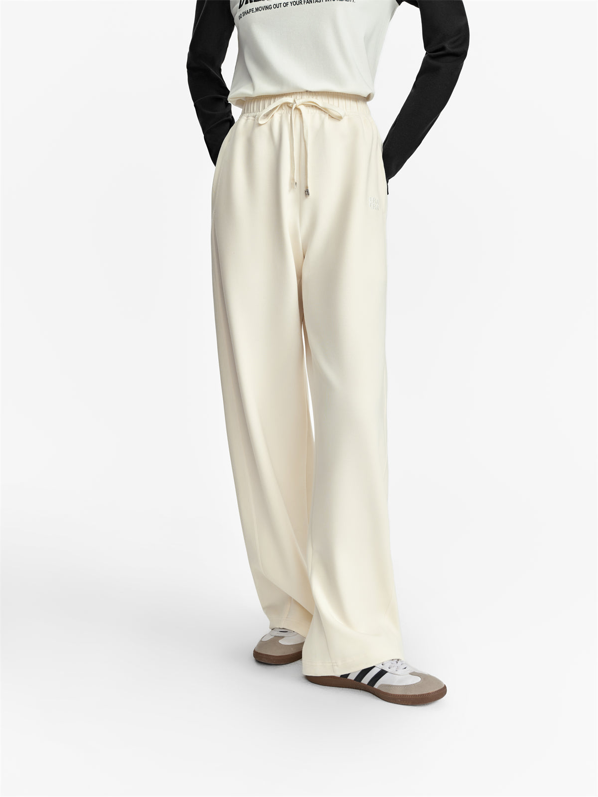 Women's High-Waist Knit Banana Pants