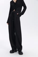 Women's High-Waist Knit Banana Pants