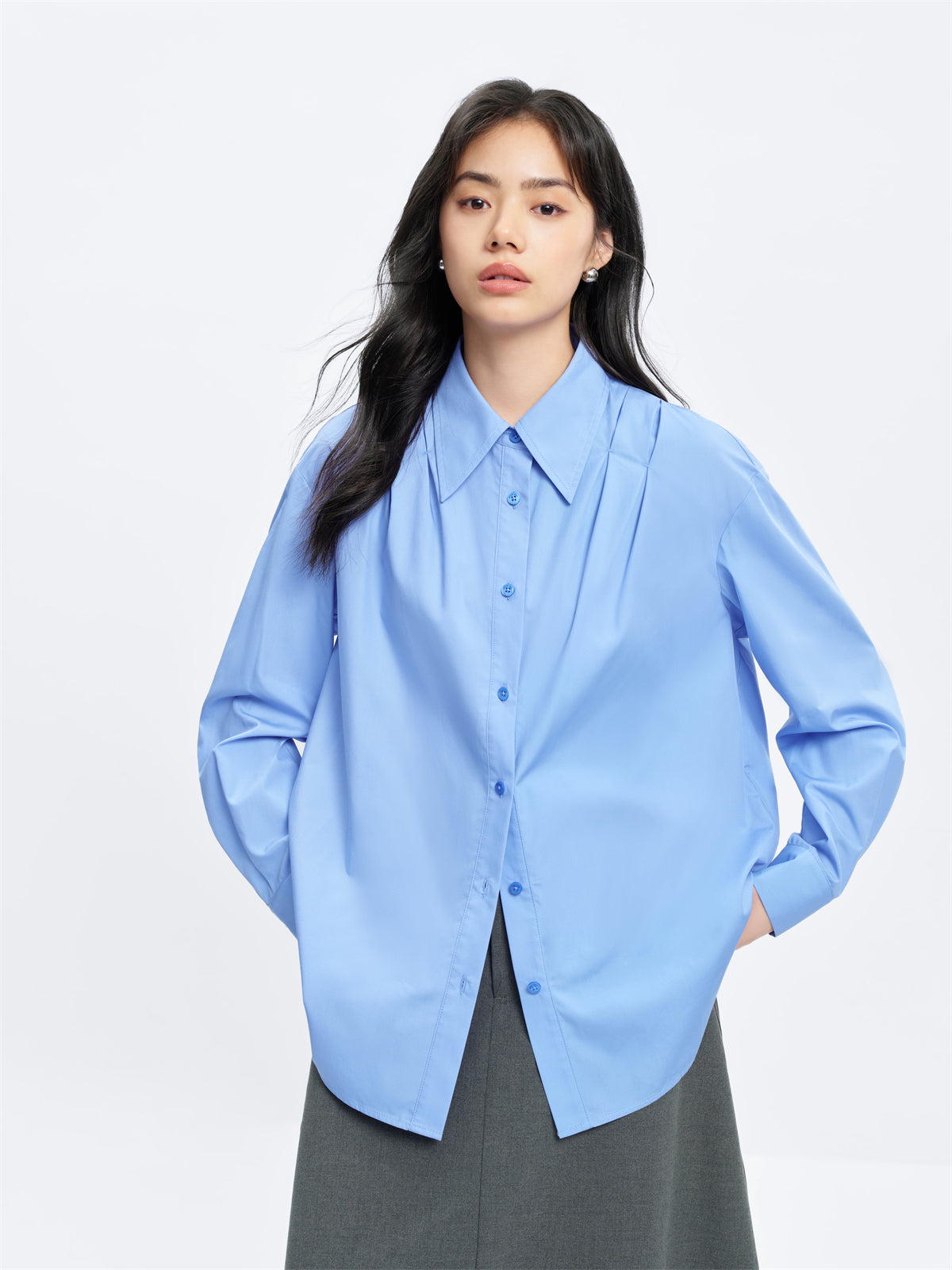 Women's Lyocell Slim-Fit Shirt