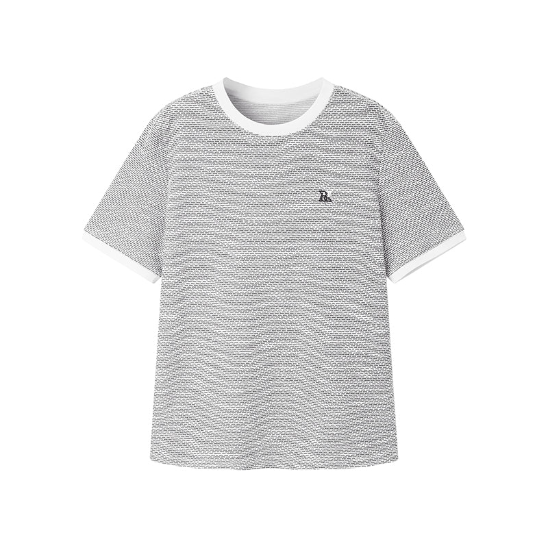 Women's Tweed-Style Textured T-Shirt