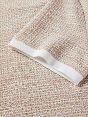 Women's Tweed-Style Textured T-Shirt