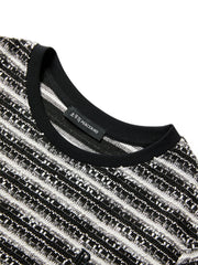 Women's Tweed-Style Textured T-Shirt