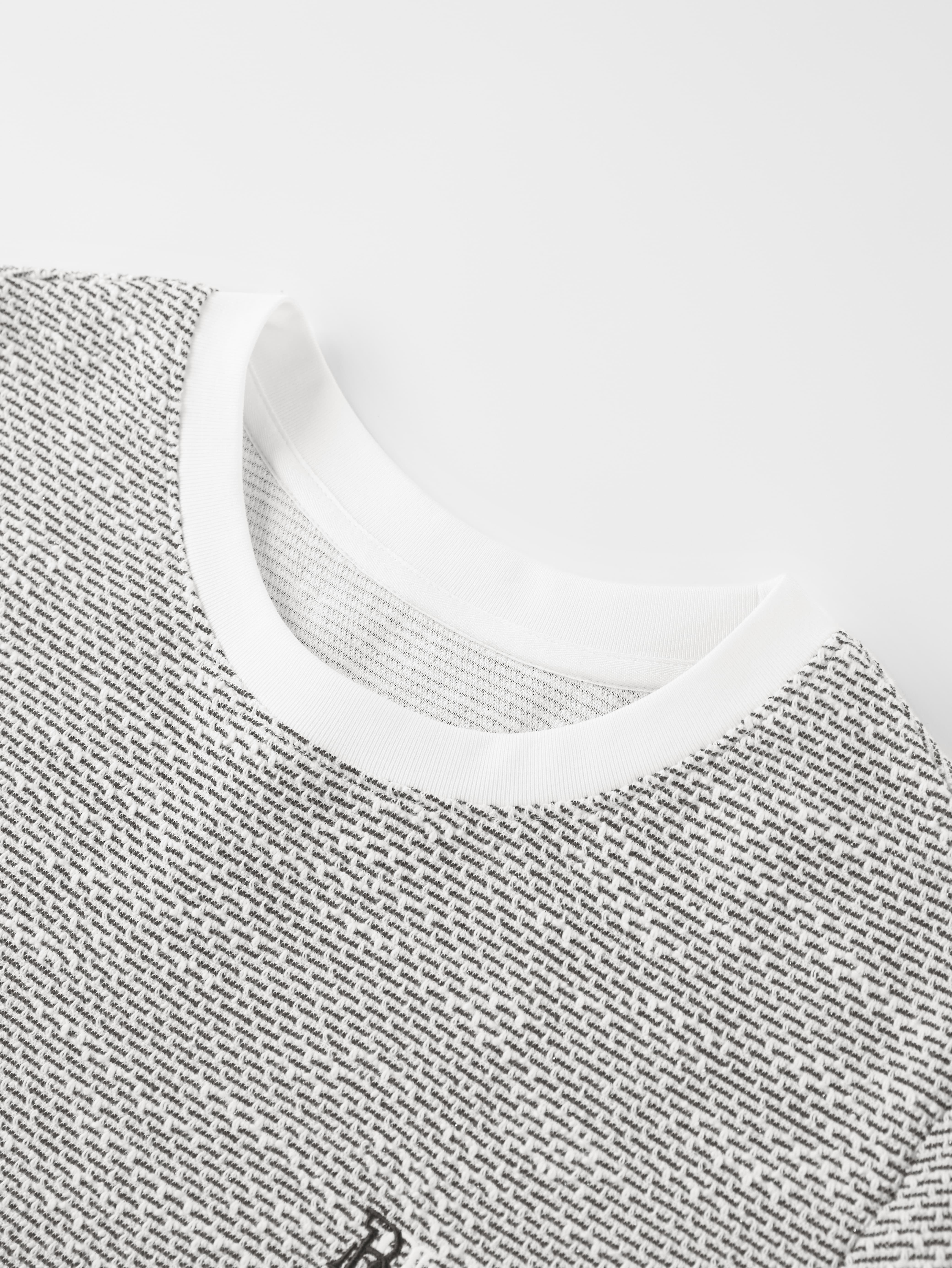 Women's Tweed-Style Textured T-Shirt