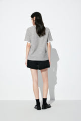 Women's Tweed-Style Textured T-Shirt