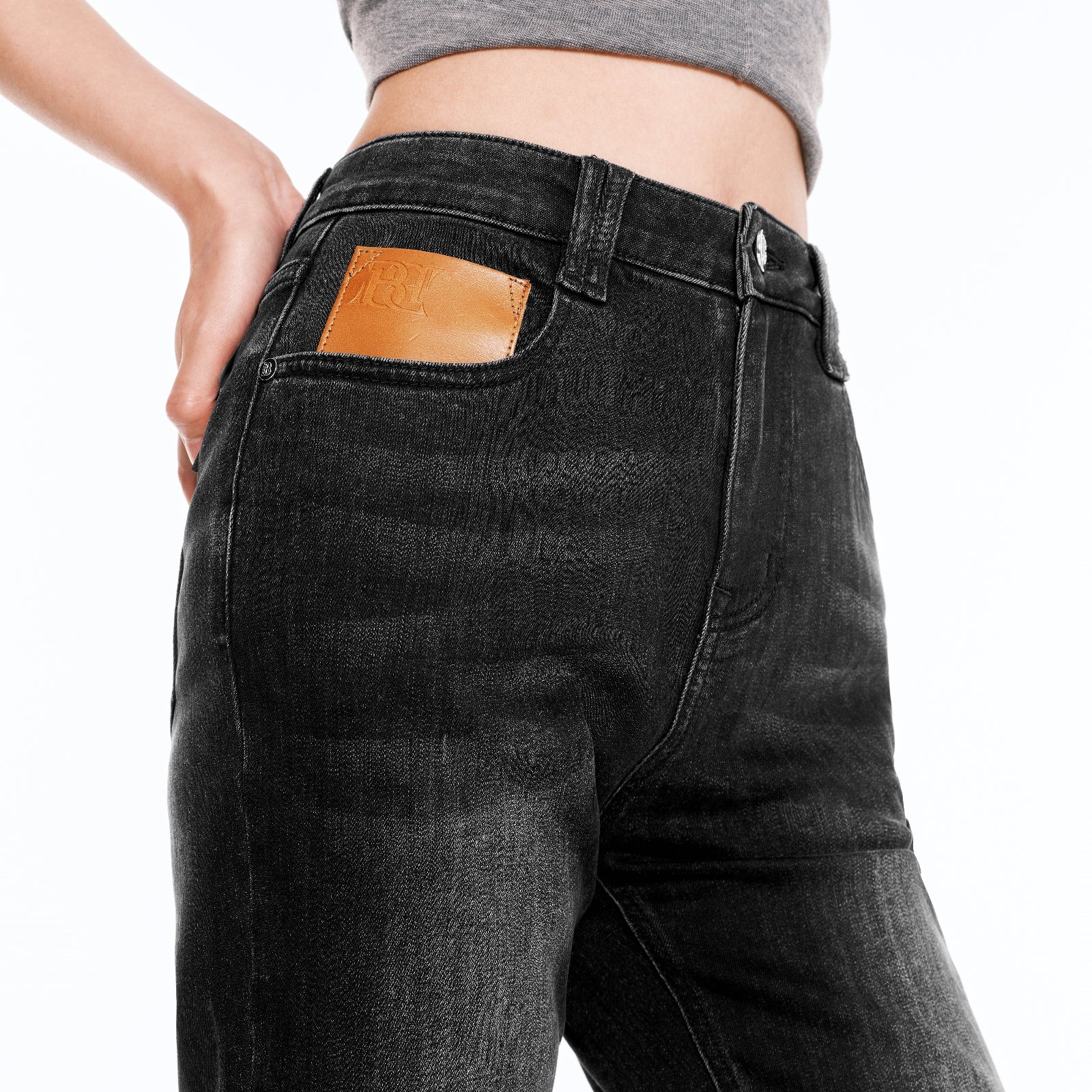 Women's High Waist Straight Pant