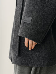 Women's Double-Face Wool Robe Cape Coat