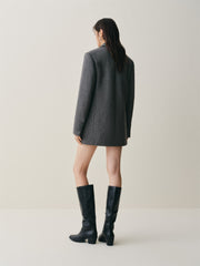 Women's Oversized Wool-Blend Suit Set