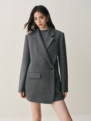 Women's Oversized Asymmetric Blazer Coat