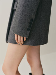 Women's Oversized Wool-Blend Suit Set