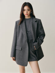 Women's Oversized Asymmetric Blazer Coat