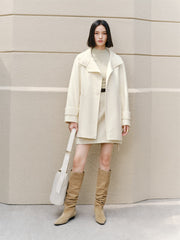 Women's Double-Face Wool Robe Coat